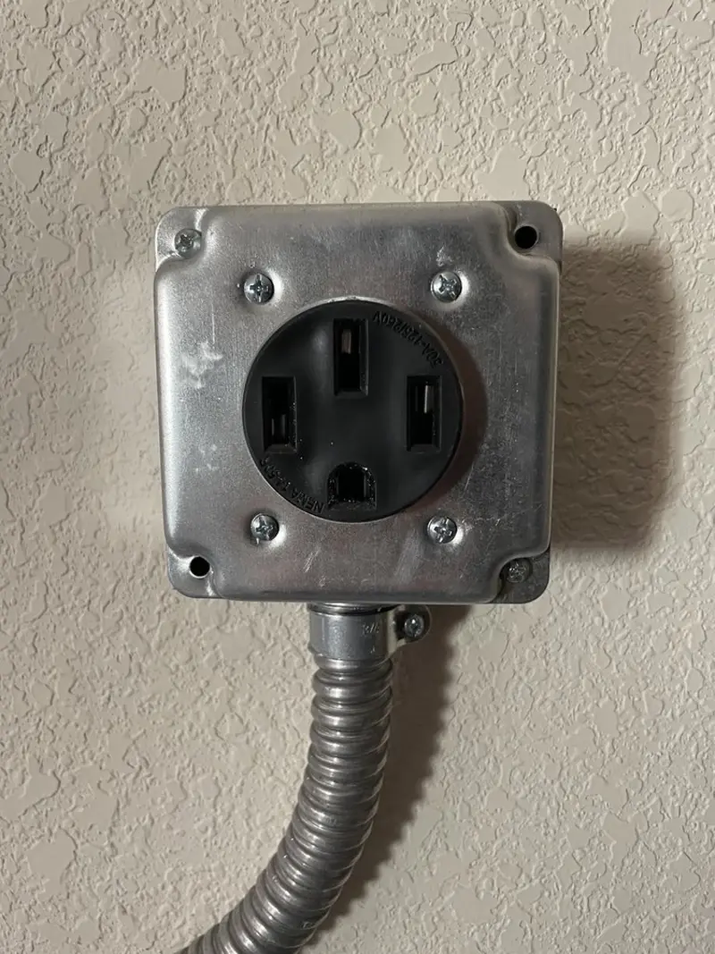 NEMA 14-50 outlet installed for Smart Home Electrical in Newberry