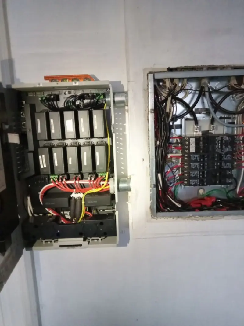 Electrical panel upgrade completed for Security Camera Wiring in Newberry